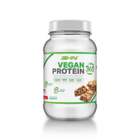 Vegan Protein 360 con sabor Granola de Fresa